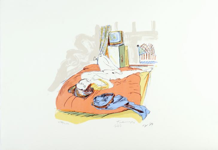 ohne Titel (liegender Akt)