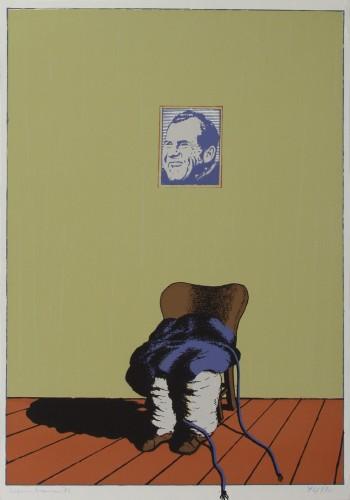 ohne Titel (Gefolterter unter dem Portrait Richard Nixons)