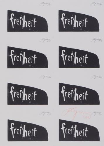 Freiheit. Postkartenandruckbogen