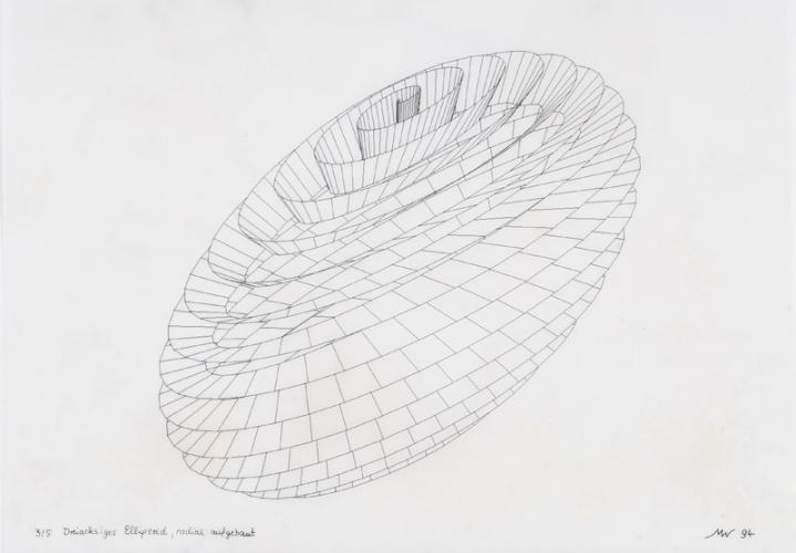 Dreiachsiges Ellipsoid, radial aufgebaut