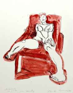 ohne Titel (sitzender Akt)