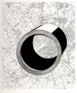 ohne Titel (R�hre vor Stadtplan von M�nster)