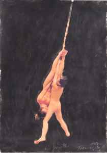 ohne Titel (2 weibliche Akte am Seil h�ngend)