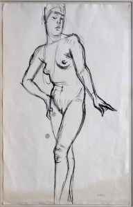 ohne Titel (stehender Akt)