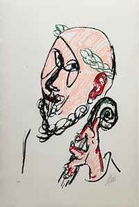 ohne Titel (K�nstler mit Cello)