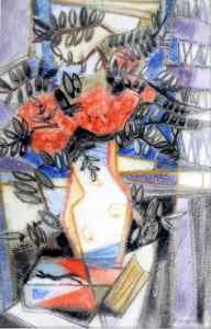 ohne Titel (Stillleben mit Vase)
