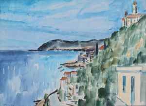 ohne Titel (s�dliche K�stenlandschaft)